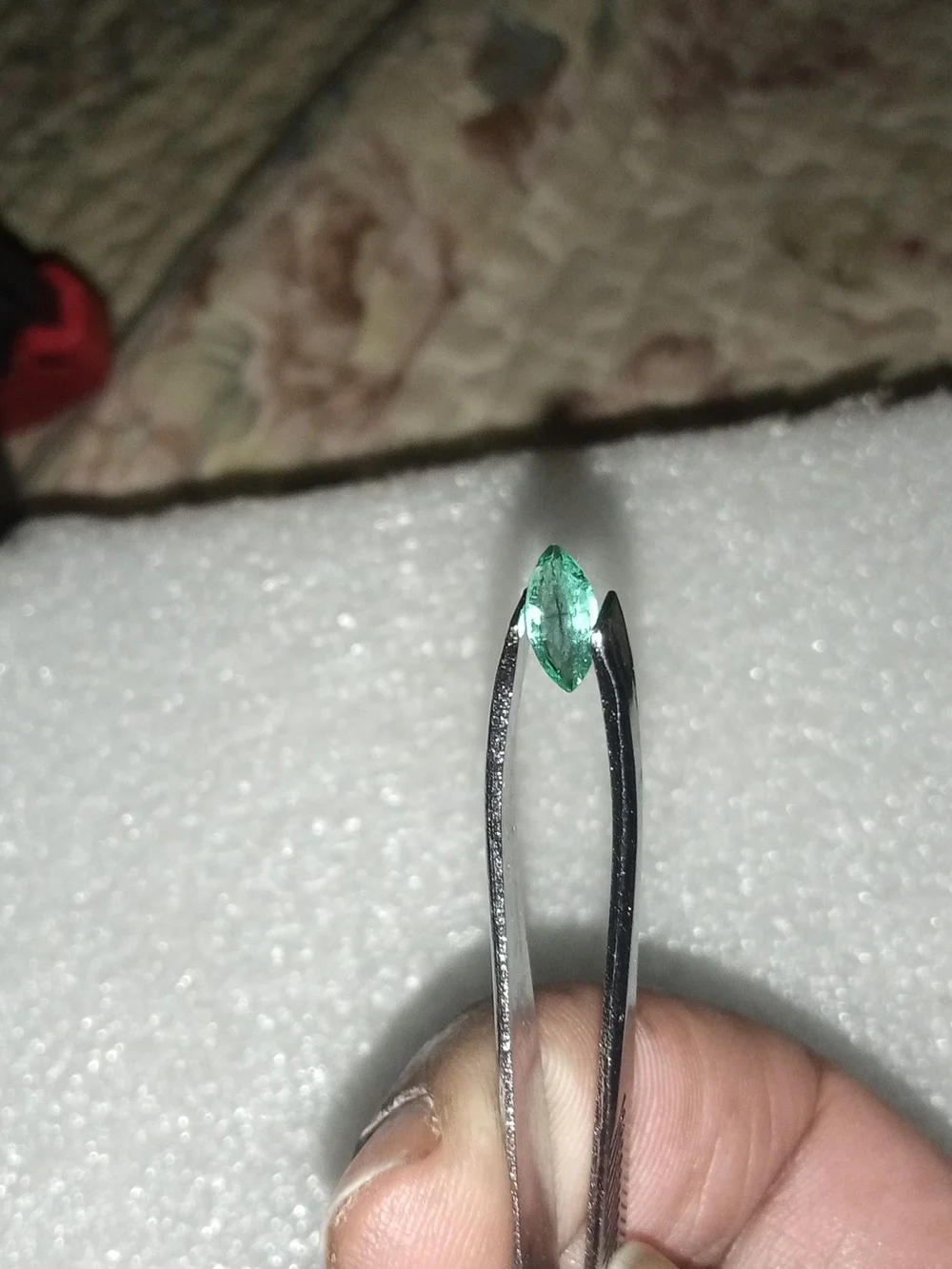 Beautiful Natural 1.0ct Green Marquise Zambian Emerald